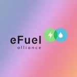 eFuel alliance Logo auf buntem Hintergrund